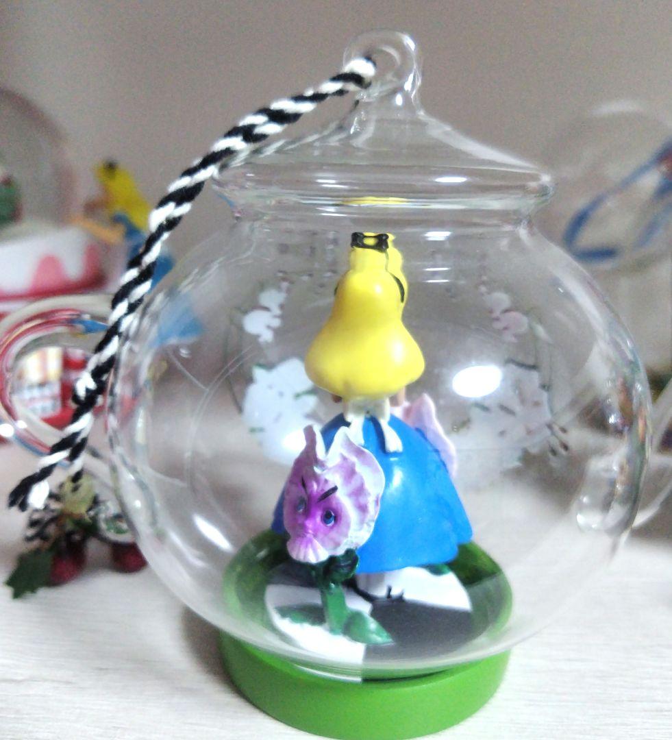 不思議の国のアリスオーナメントフィギュア置物スノードームオルゴールインテリア時計