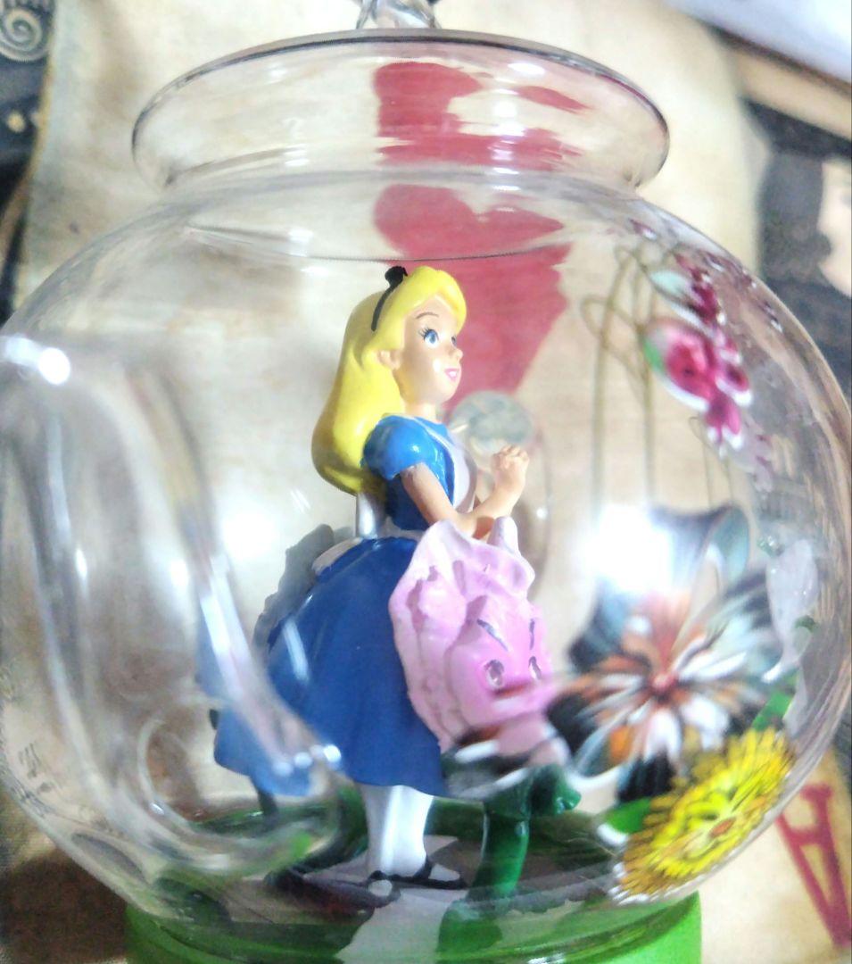 不思議の国のアリスオーナメントフィギュア置物スノードームオルゴールインテリア時計