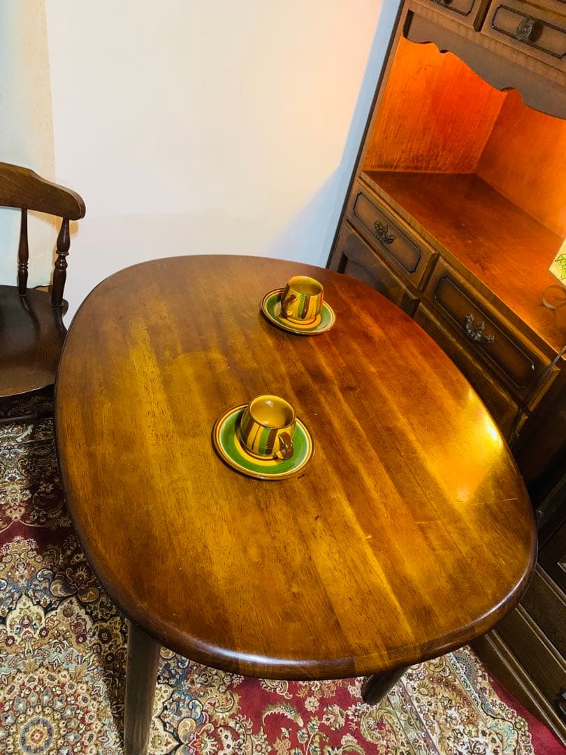 飛騨家具 WINDS太平ダイニング コンパクトで使いやすいオーバル