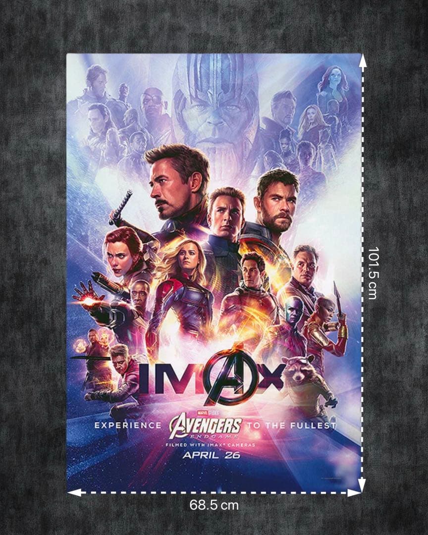 映画館用両面印刷ポスター:アベンジャーズ エンドゲーム マーベル