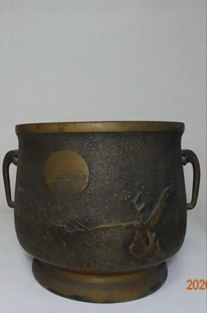 ２つ揃えの火鉢（一対）アンティーク＜25b19＞