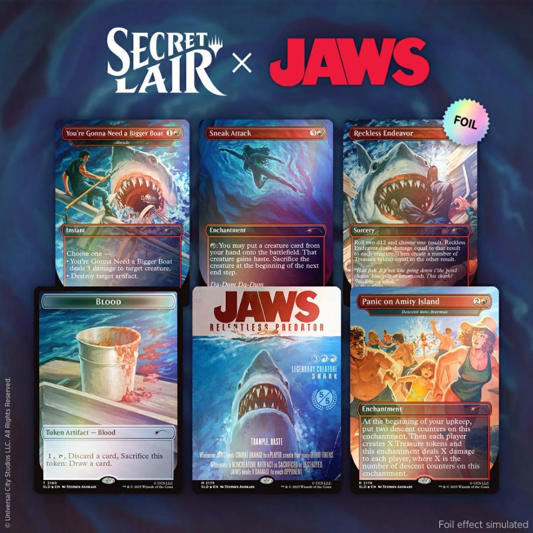 MTG Secret Lair x Jaws Foil Edition 未開封
