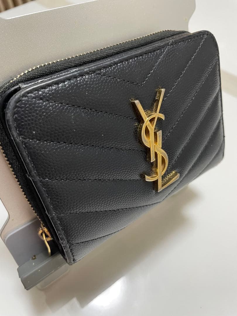 ◎SAINTS LAURENT サンローラン2つ折りコンパクト財布