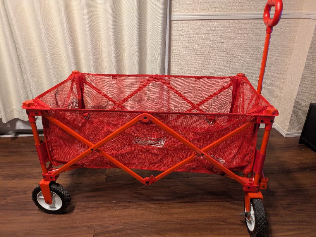 Coleman 折りたたみキャリーカート 赤