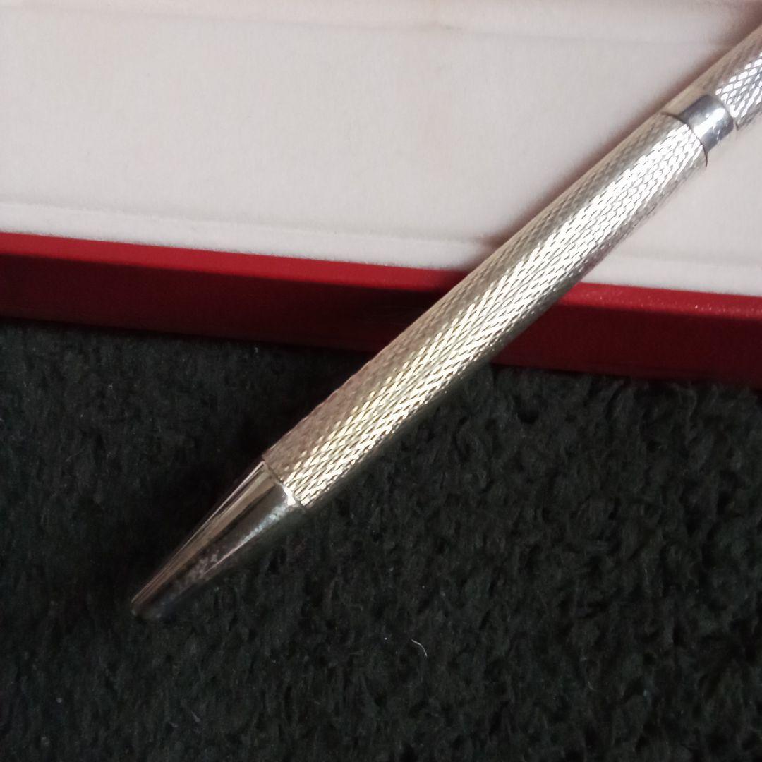 ☆美品　S.T. Dupont シルバーボールペン 専用ケース付き