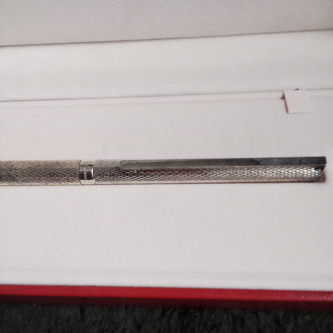 ☆美品　S.T. Dupont シルバーボールペン 専用ケース付き