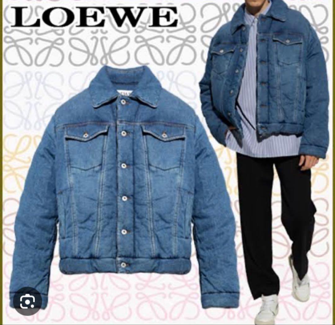 LOEWE PaddedJacket 美品44レア パデッドデニム 連休セール