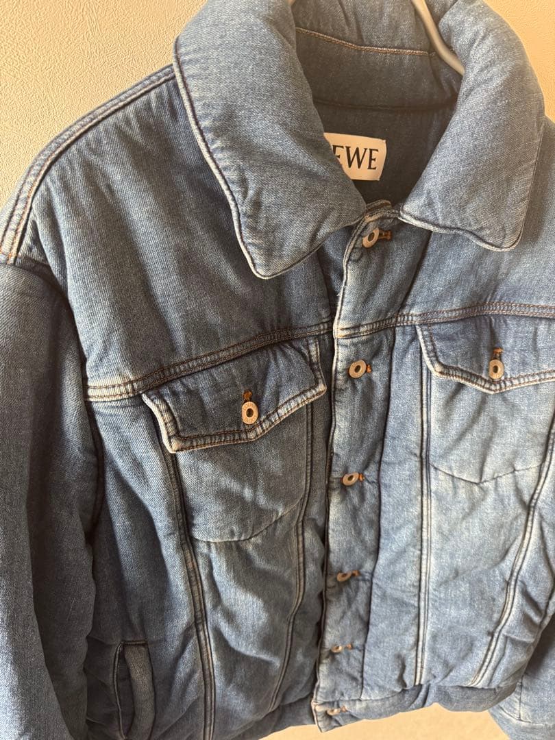 LOEWE PaddedJacket 美品44レア パデッドデニム 連休セール