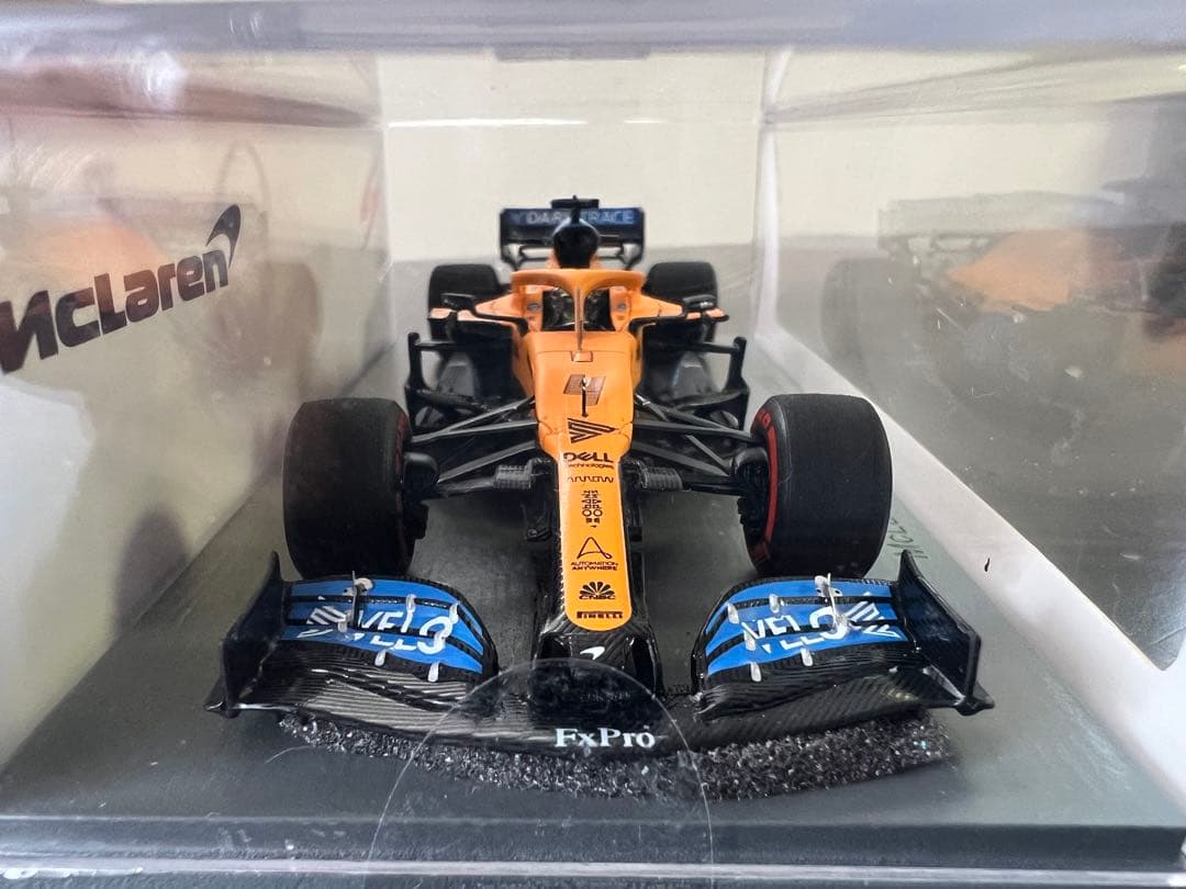 F1 McLaren MCL35 ランドノリス直筆サイン入ミニカー1:43