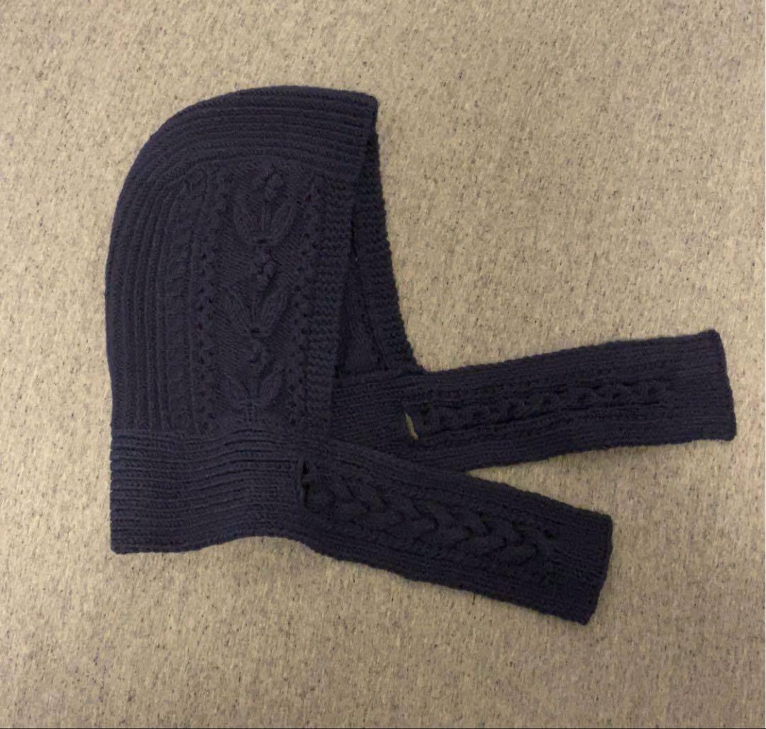 yukifujisawa アランニット帽フーディー