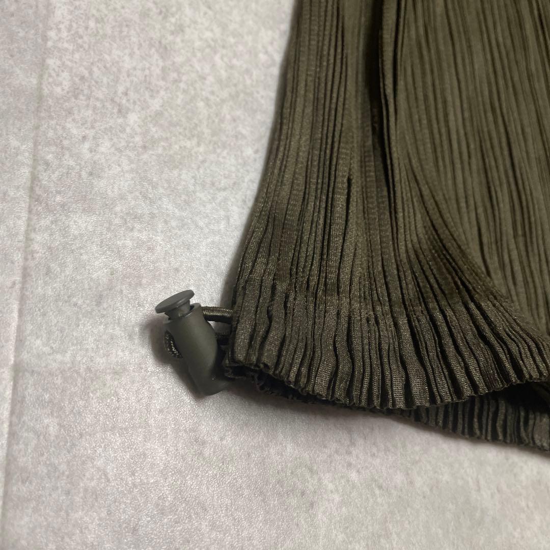 【激レア！】プリーツプリーズ　スカート　ウエスト＆裾ゴム　カーキ　5