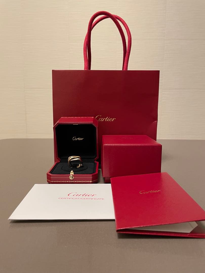 みかん様【新品】カルティエ トリニティ クッションリング クラシックモデル55号