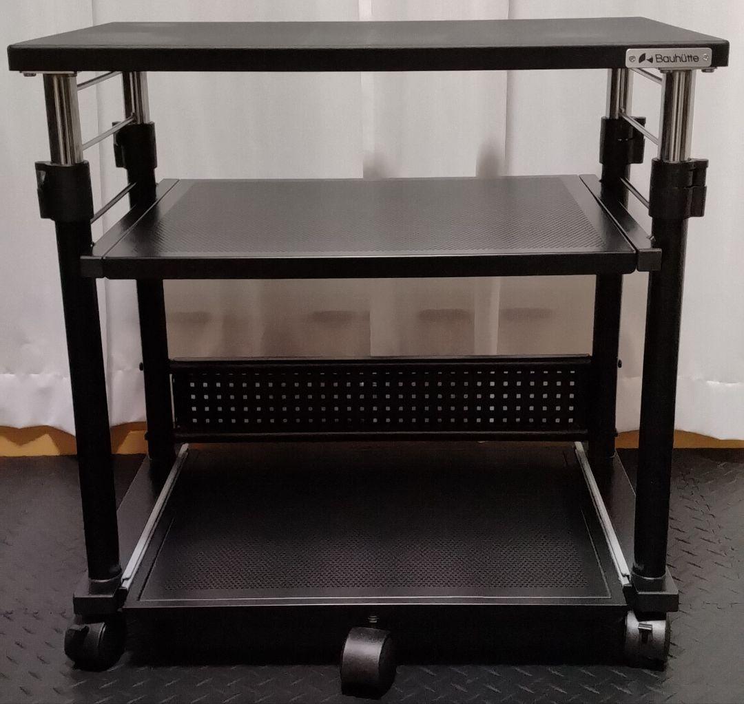 Bauhutte バウヒュッテ 昇降式 プリンター台 BHS-600P-BK