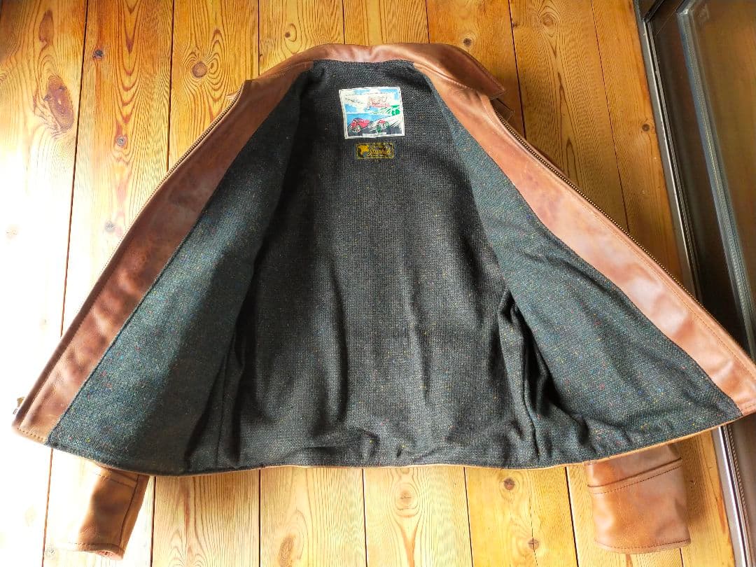 hopeさん専用 ブラウンレザー シングルライダージャケット