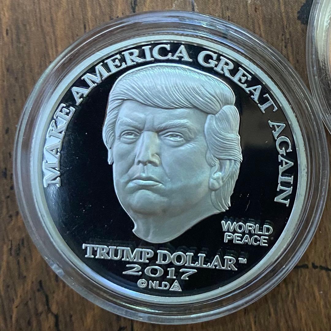 トランプ大統領 1oz 銀貨 銅貨セット 純銀 純銅 シルバー ラウンド