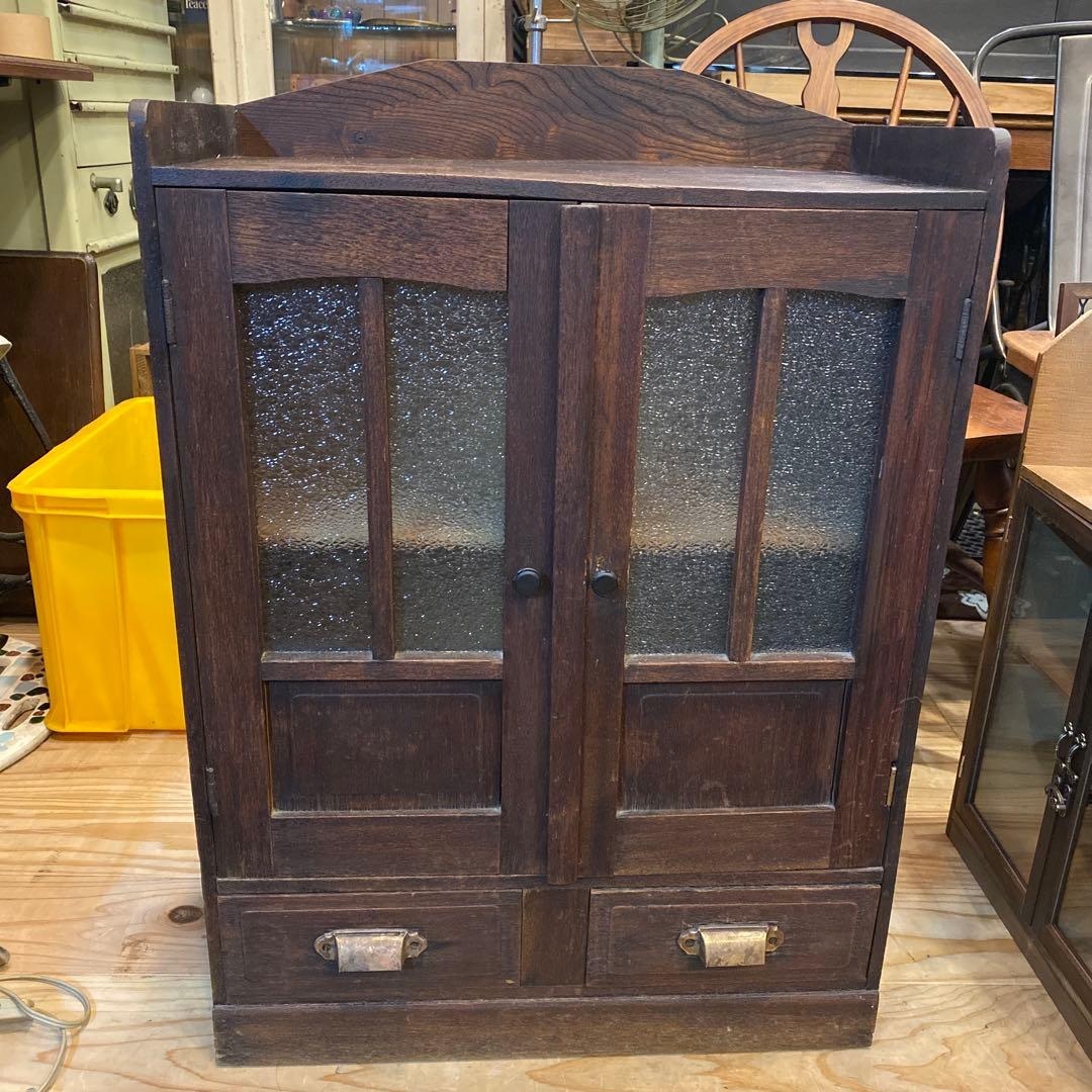 古道具 箪笥 茶箪笥 アンティークキャビネット　本棚　ラック