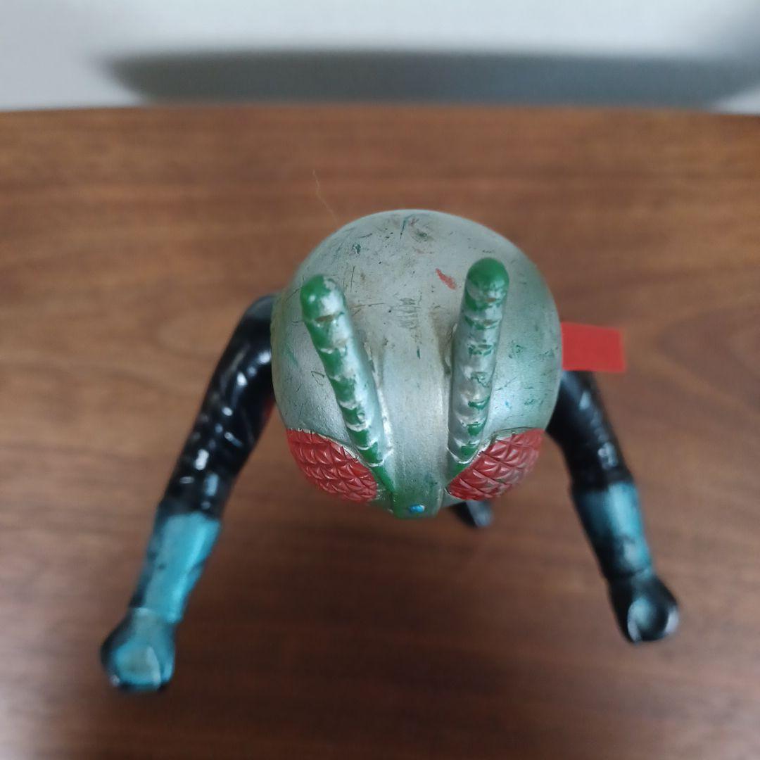 当時もの旧バンダイ社製　仮面ライダー１号＆２号　希少ソフビフィギュア２体セット