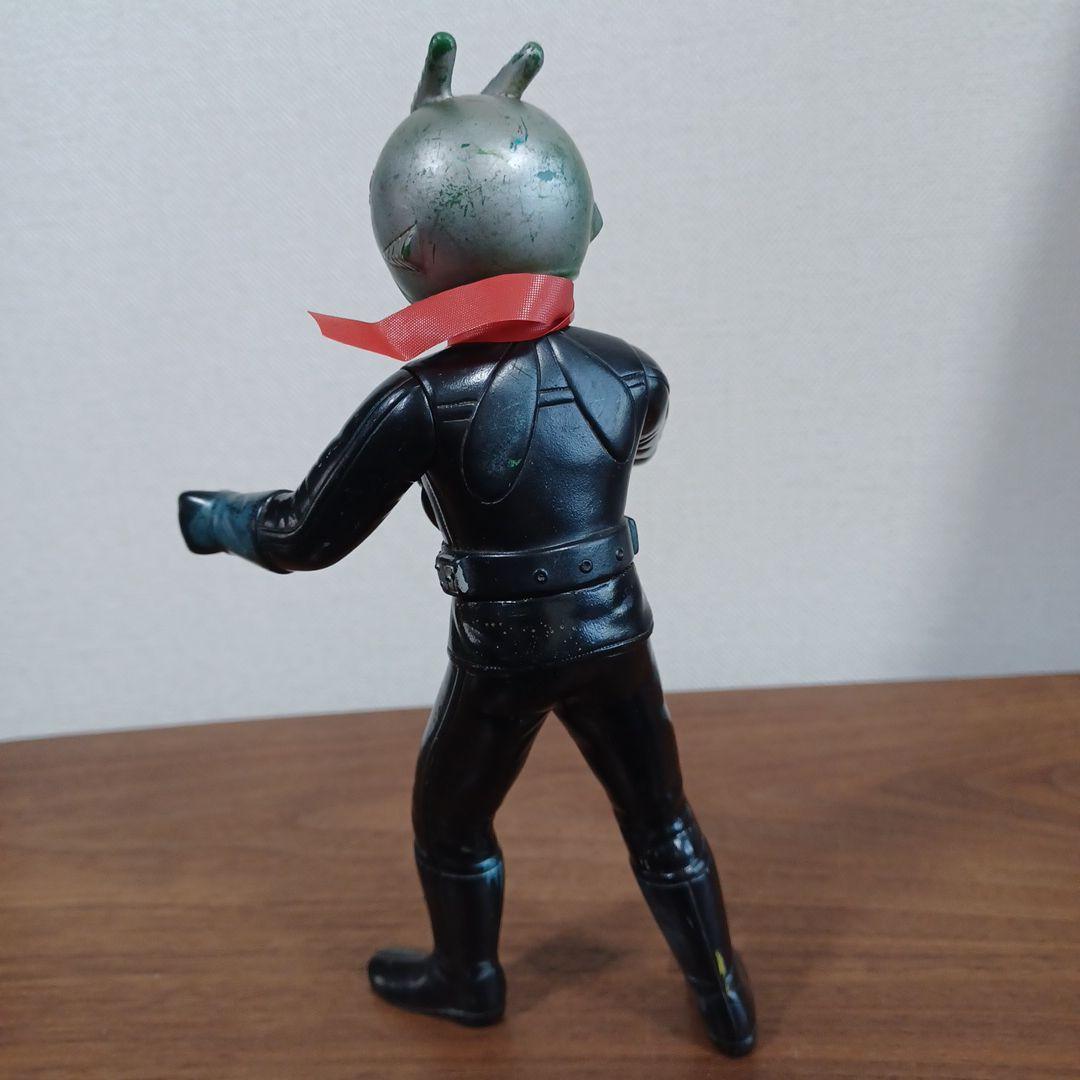 当時もの旧バンダイ社製　仮面ライダー１号＆２号　希少ソフビフィギュア２体セット