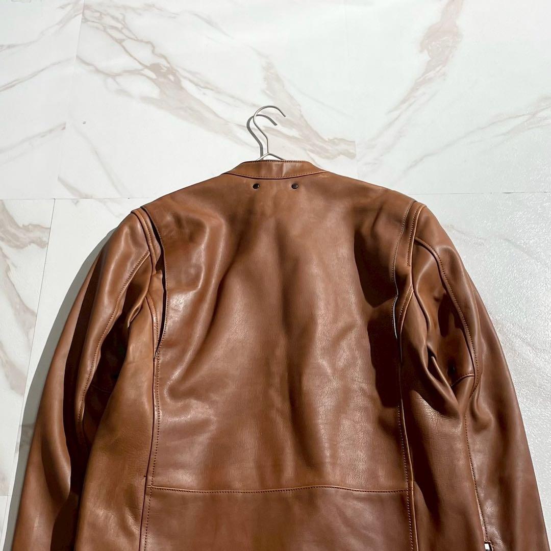 ジャケット・アウター COACH Mint Single Riders Jacket Leather