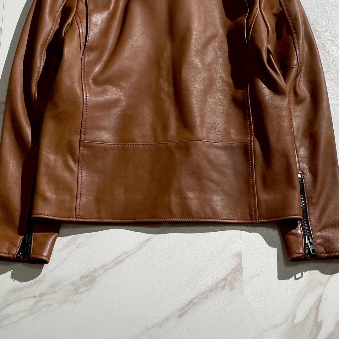 ジャケット・アウター COACH Mint Single Riders Jacket Leather