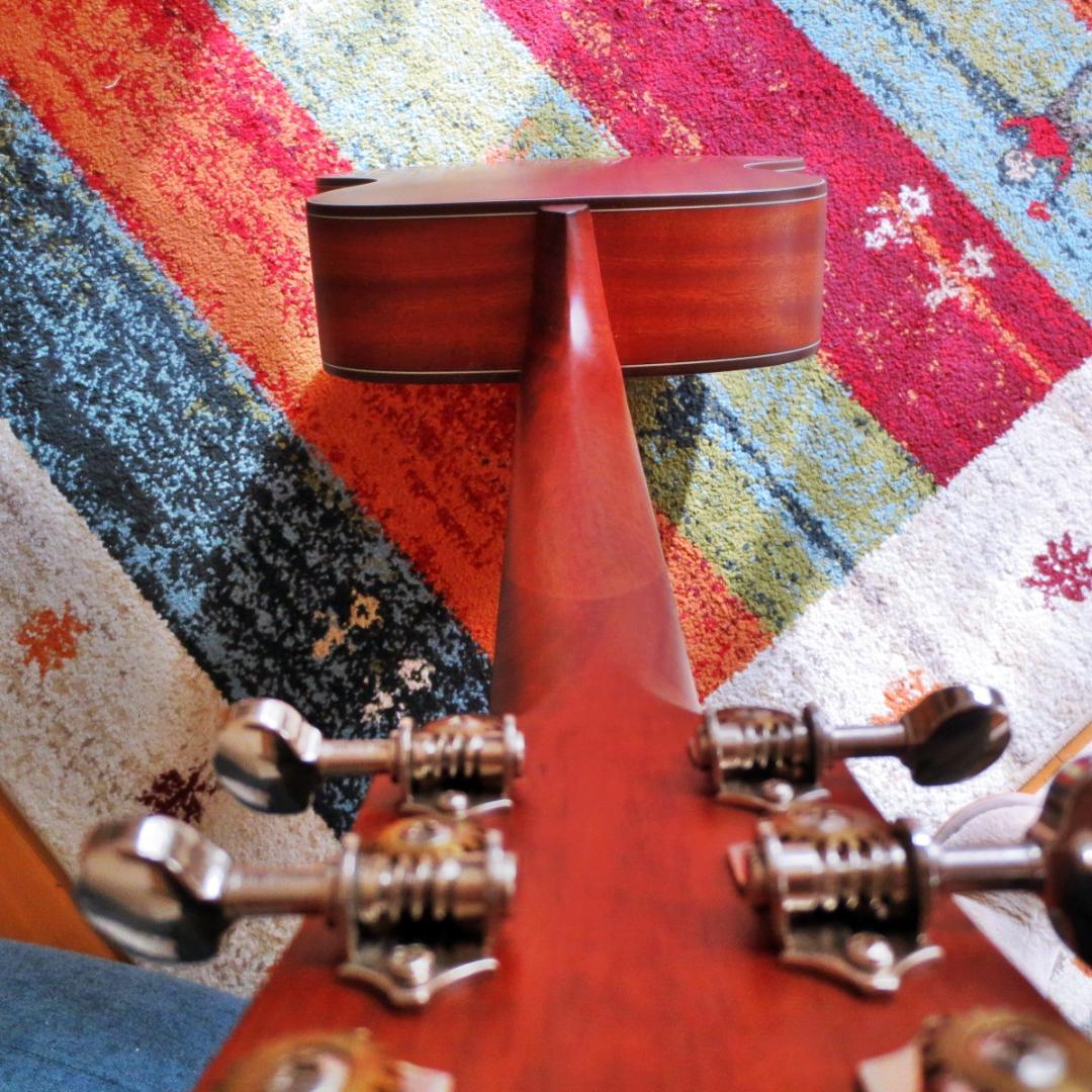 マーチン000-28を思わせるオープンギアなペグ,いい音で奏でるアコギ