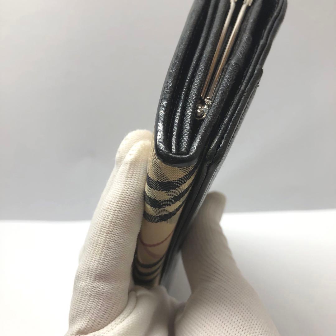 Burberry バーバリー　ノバチェック　長財布　がま口