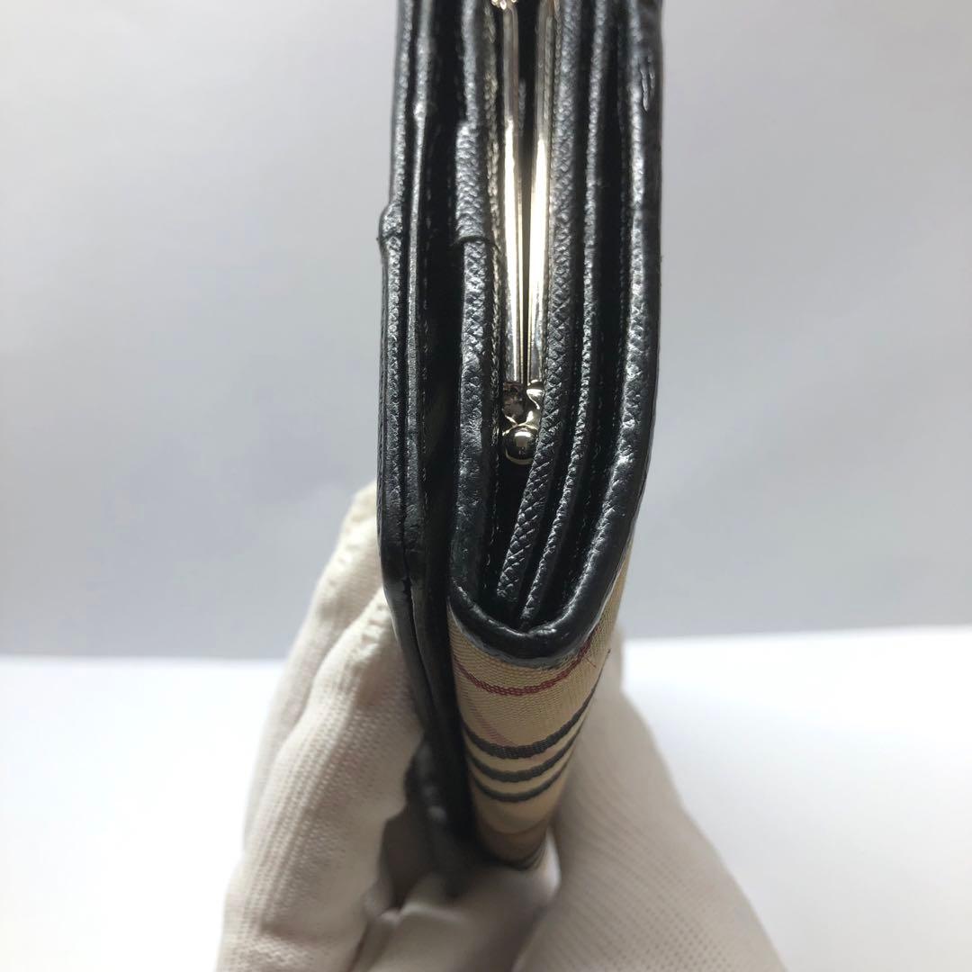 Burberry バーバリー　ノバチェック　長財布　がま口