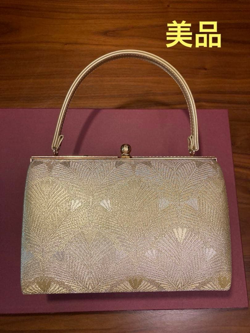 【極美品】和装バッグ 草履 セット 礼装　フォーマル ゴールド