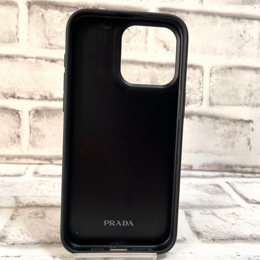 極美品✨プラダ　iPhone15ProMax用ケース　三角ロゴ　ピンク
