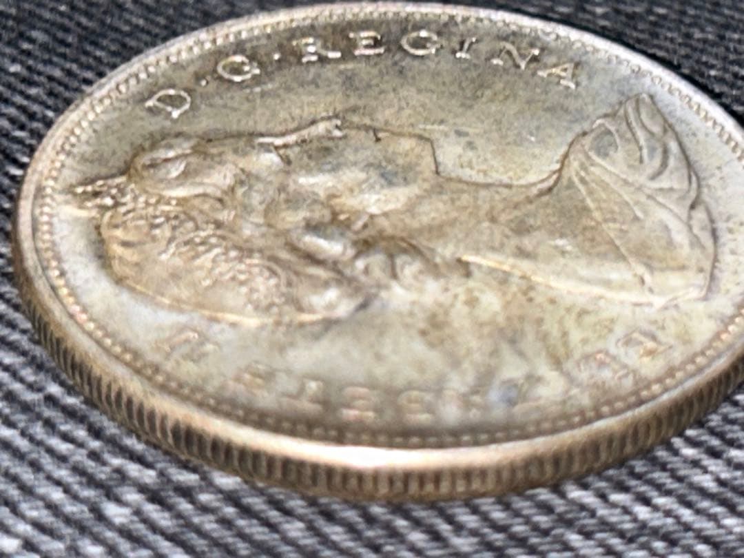 (Silver.800)カナダ1ドル 銀貨　2枚　連邦100年記念