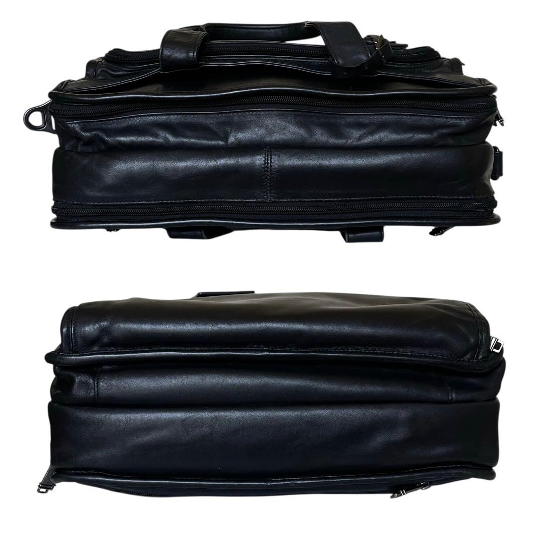 【美品】TUMI 96130D4 オールレザー 2WAY ビジネスバッグ 黒