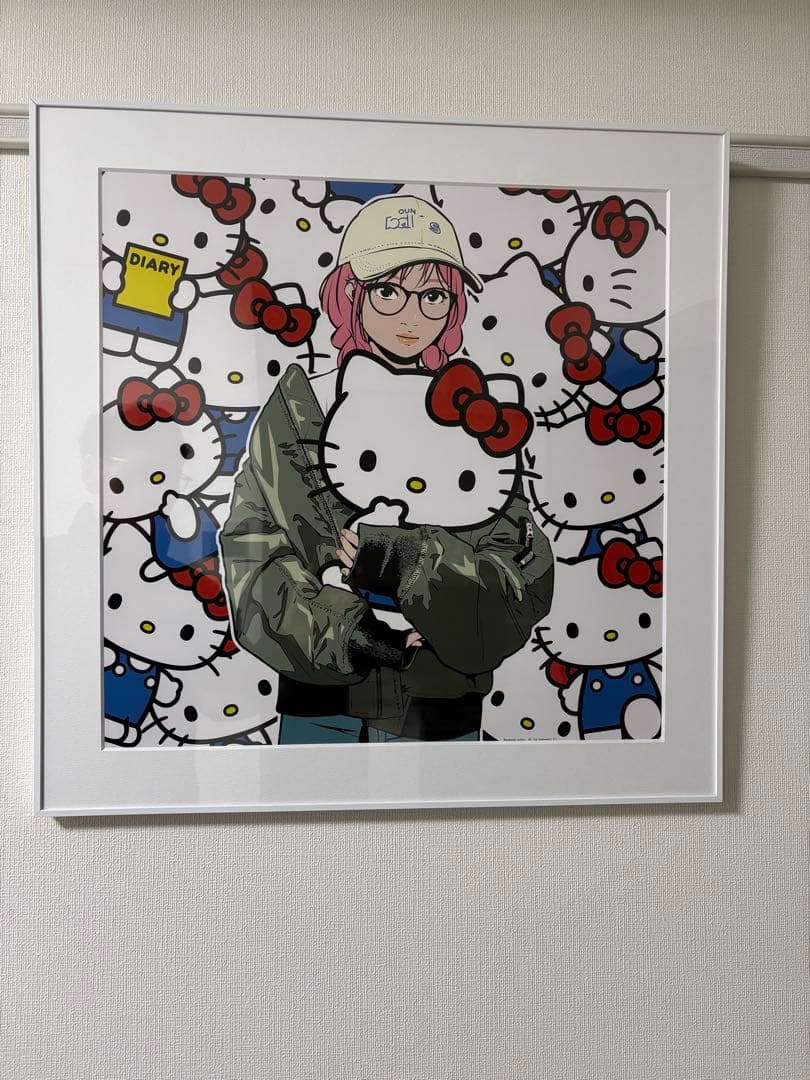 【額付き】Backsideworks ハローキティ コラボポスター