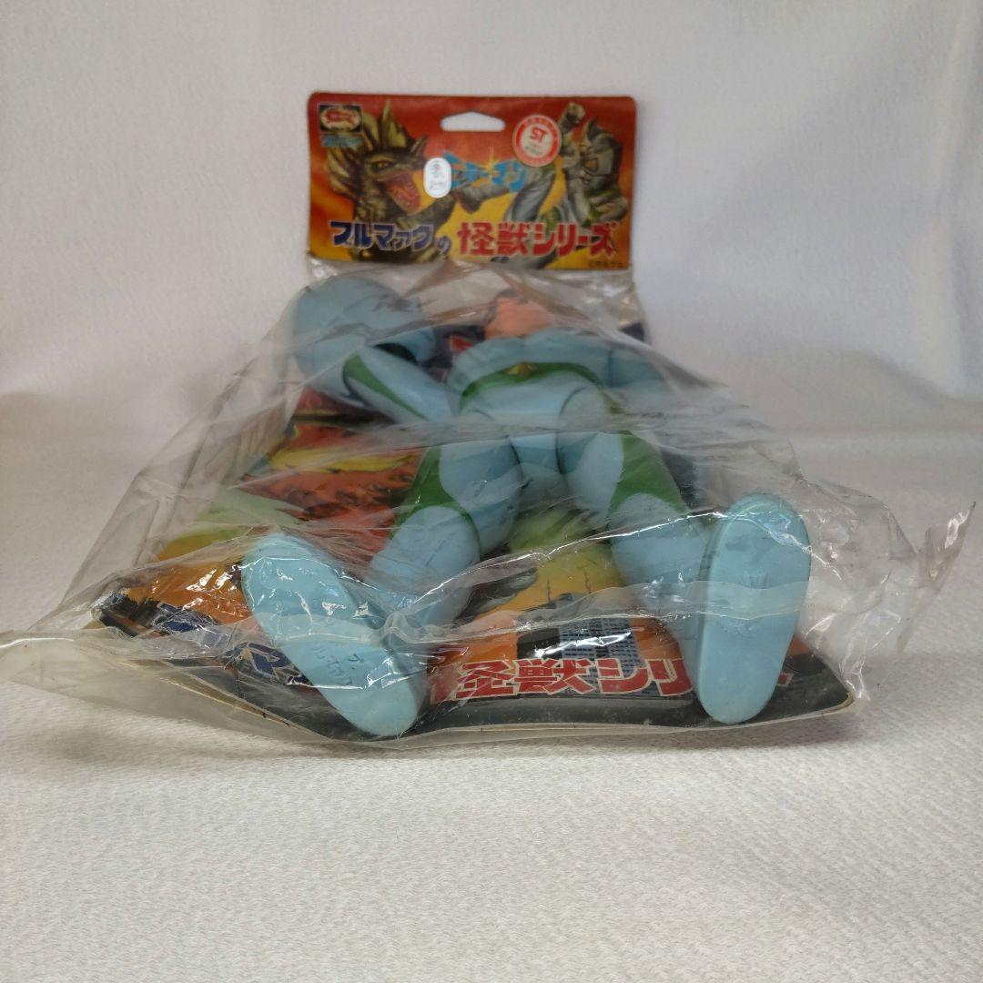 A*a様 〈当時物・未開封〉ブルマァク ミラーマン面取れ 水色成型 高さ30セン