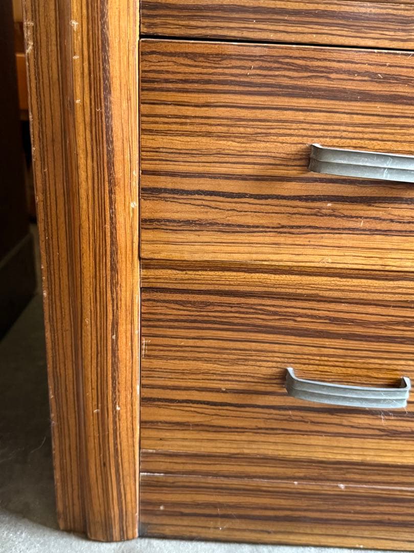 【送料込み】茶箪笥　童子絵　和家具　ヴィンテージチェスト