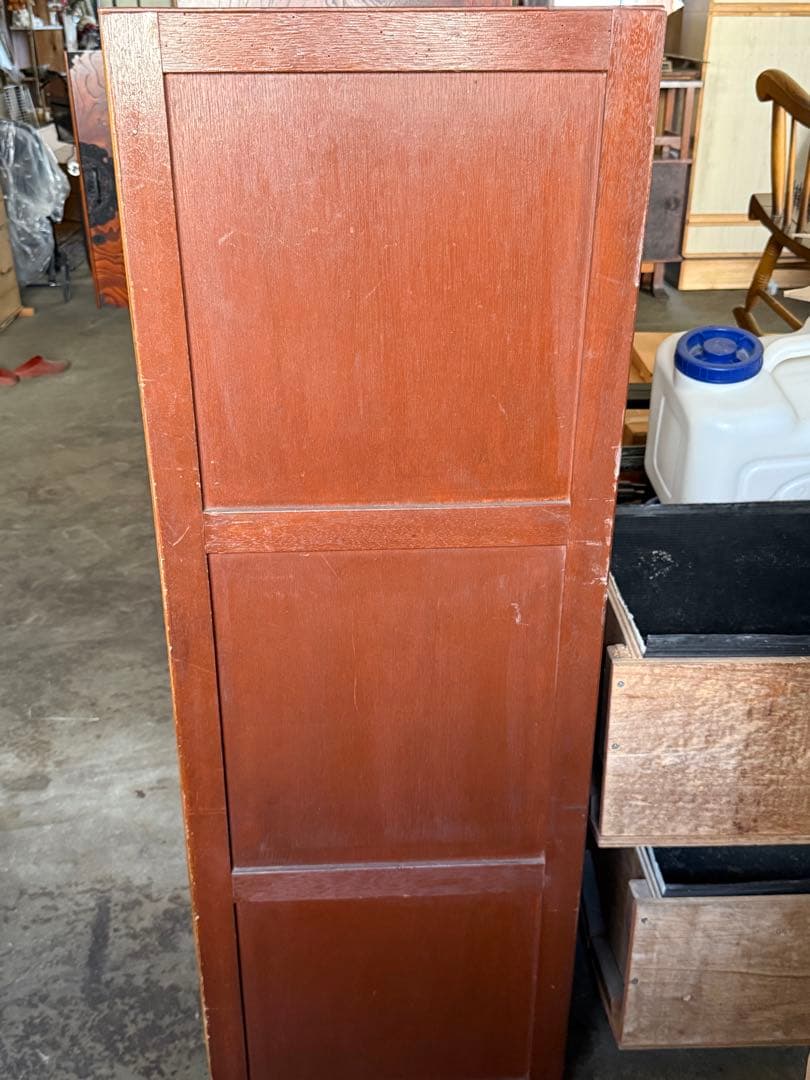 【送料込み】茶箪笥　童子絵　和家具　ヴィンテージチェスト