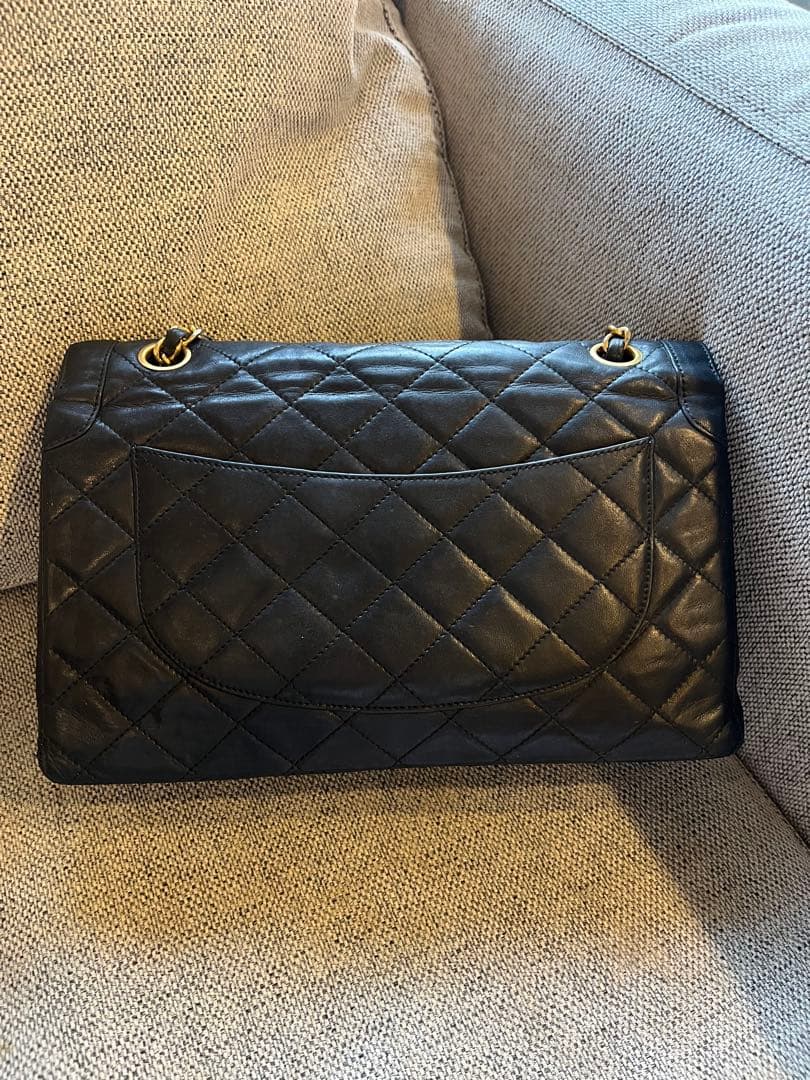 正規品　CHANEL パリ限定　Wフラップ　チェーンショルダー　マトラッセ