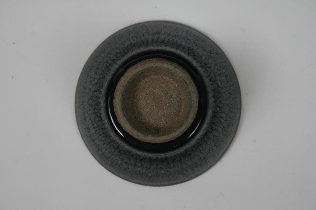 【笠間焼】伝統工芸士 志賀 出 作　油滴天目ぐい呑（盃形）