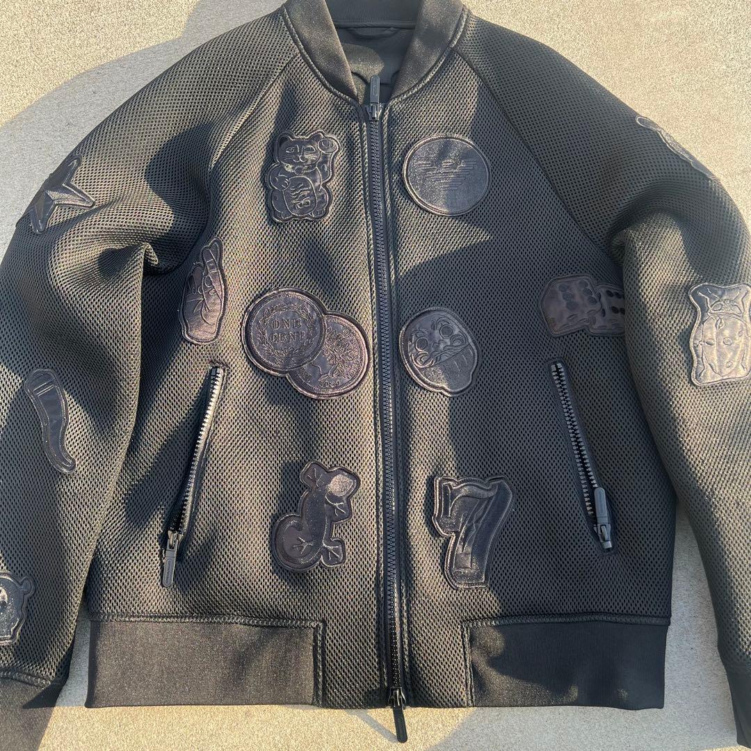 EMPORIO ARMANI エンポリオアルマーニ メッシュジャケット ワッペン