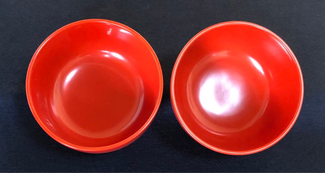 割引❗️《R》輪島塗 粥椀2客 輪島塗本店造 塗師 哲舟 共箱251014い2