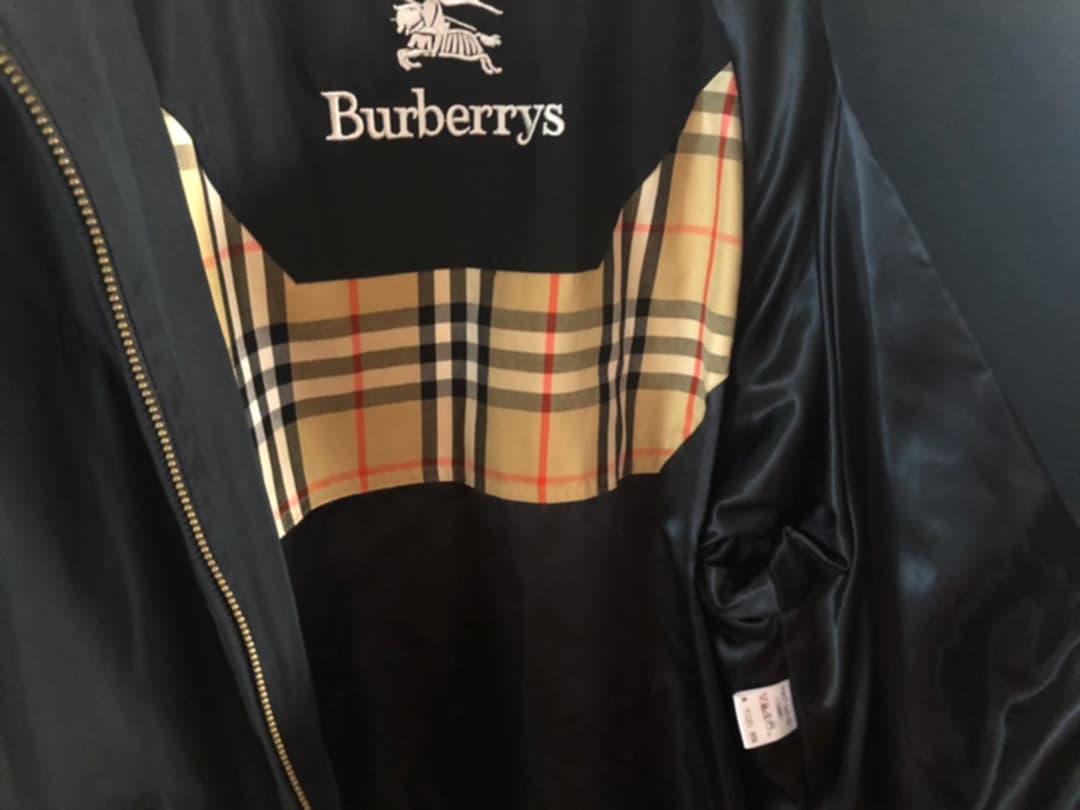 バーバリー ロングコート 総柄 黒