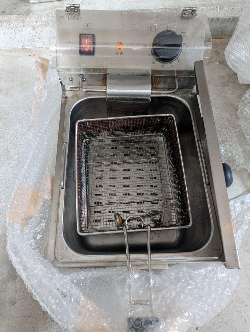 卓上電気フライヤー TSHLEF-6T TAISYOU（中古／現状品）
