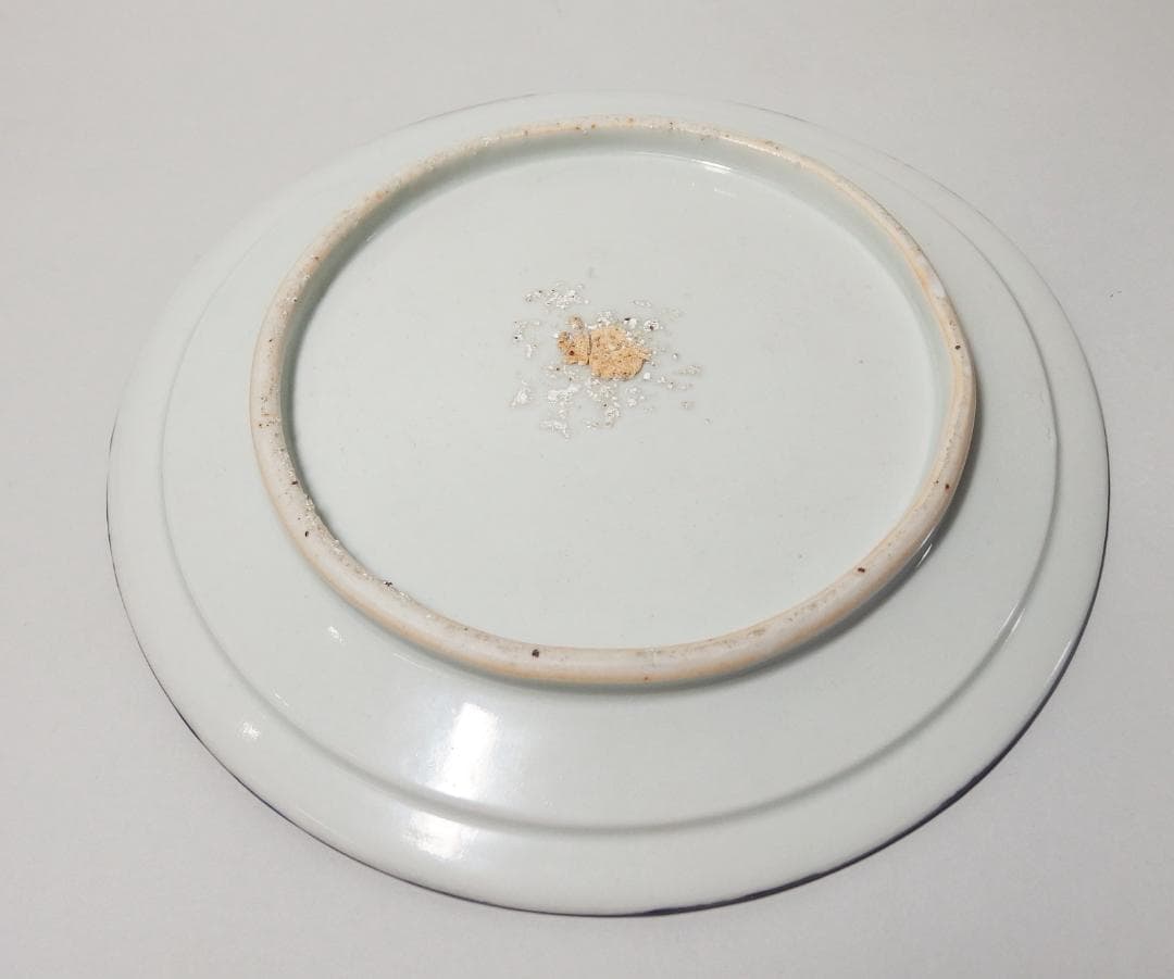 硲伊之助(三彩亭)作/九谷色絵夫婦鶴中皿/海部公子 硲紘一識箱/21.7cm