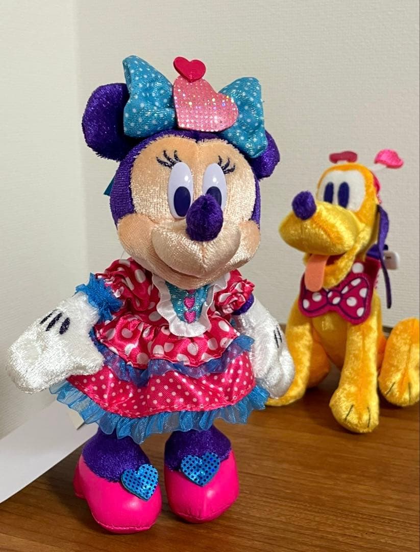 4点セット　新品未使用　ぬいぐるみバッジ ぬいば パルパルーザ ミニー　ミッキー