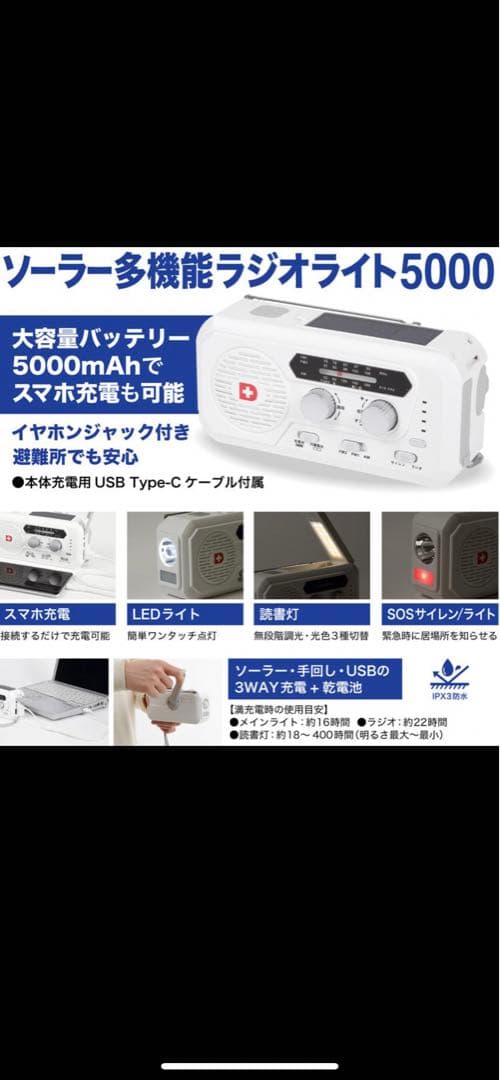 難あり　防災防犯ダイレクト　防災リュック 非常用持ち出し袋　28点