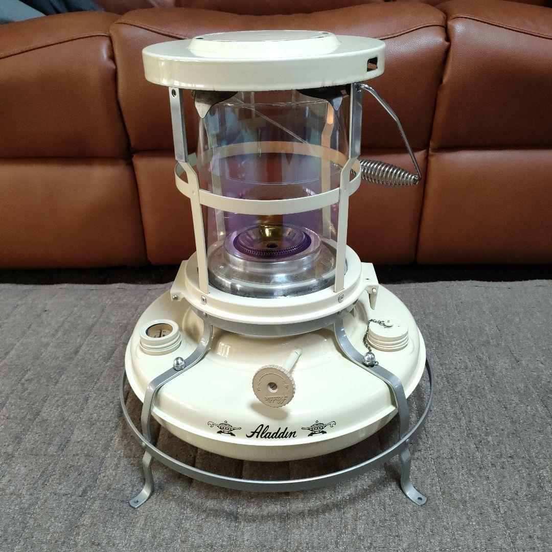 アラジン　石油ストーブ　レインボーガラス　アウトドア　スノーピーク