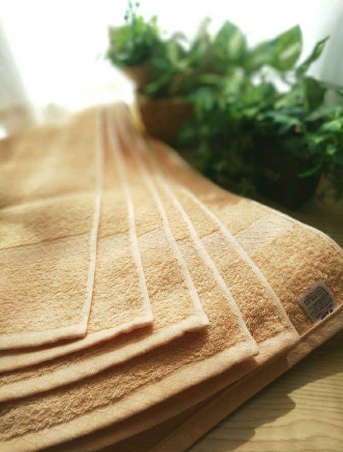 24枚組 新品泉州タオル 高級綿糸コーマコットンフェイスタオル【ベージュ】