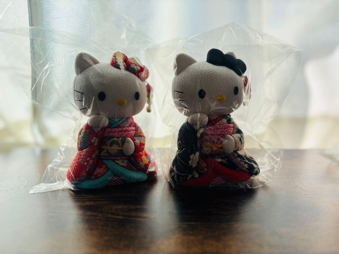 柿沼東光 木目込み人形　ハローキティ6体セット