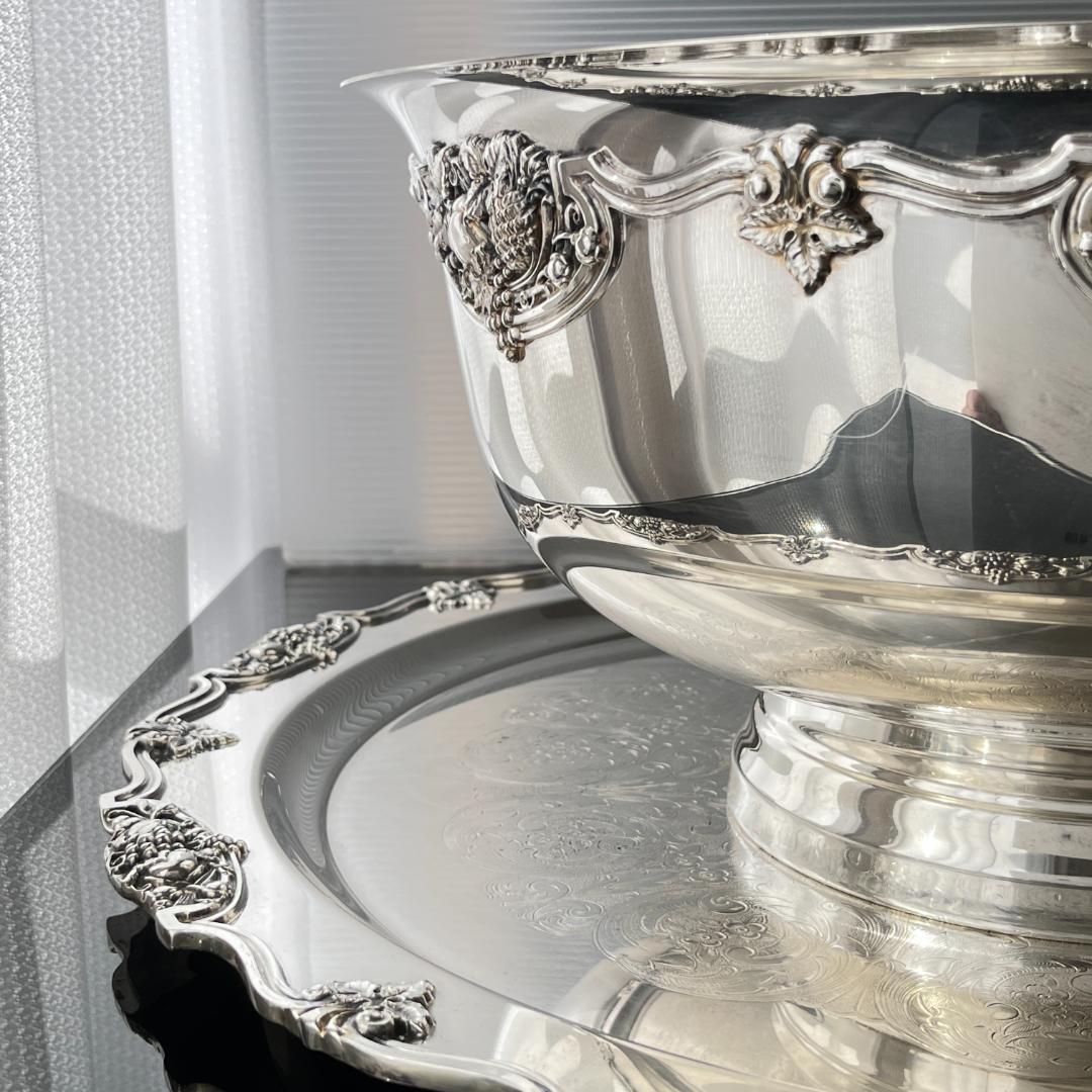 【WALLACE】 果実のパンチボウル / ワインクーラー パンチカップ12個