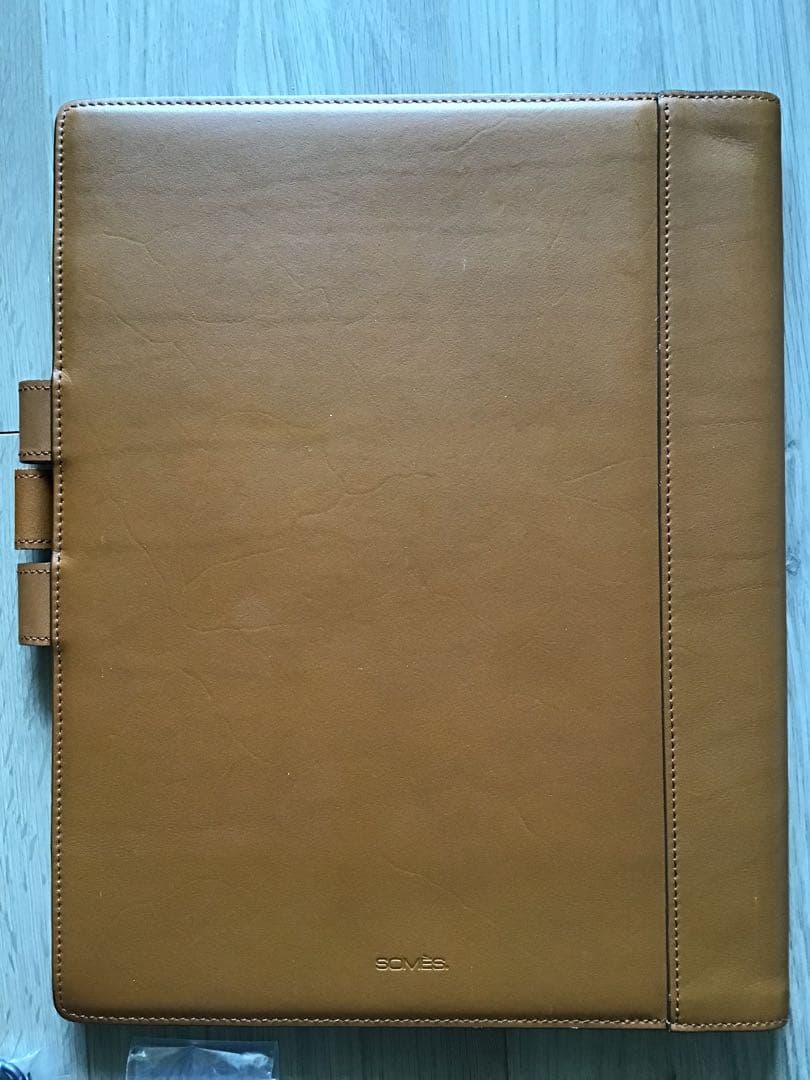 GVIDO（グイド）　牛革カバーブラウン　2画面電子ペーパー端末