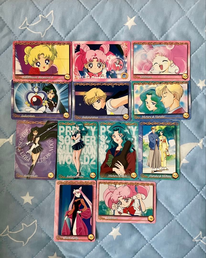 【匿名配送】バンダイ　セーラームーンワールド　カード　５６枚セット